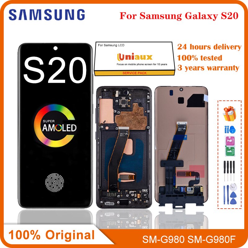 Ｚ- S20 G981 G981F G980 G980F LCD ÷ ġ ũ Ÿ  S20 LCD ü, 6.2 ġ  Ƹ